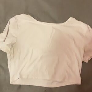 Women's White Crop Top